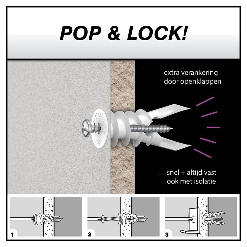 Toggler SP Gipsplaatplug Plaatdikte 9,5-15mm 40st-708113