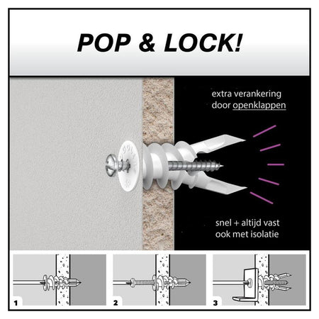 Toggler SP Gipsplaatplug Plaatdikte 9,5-15mm 40st-708113