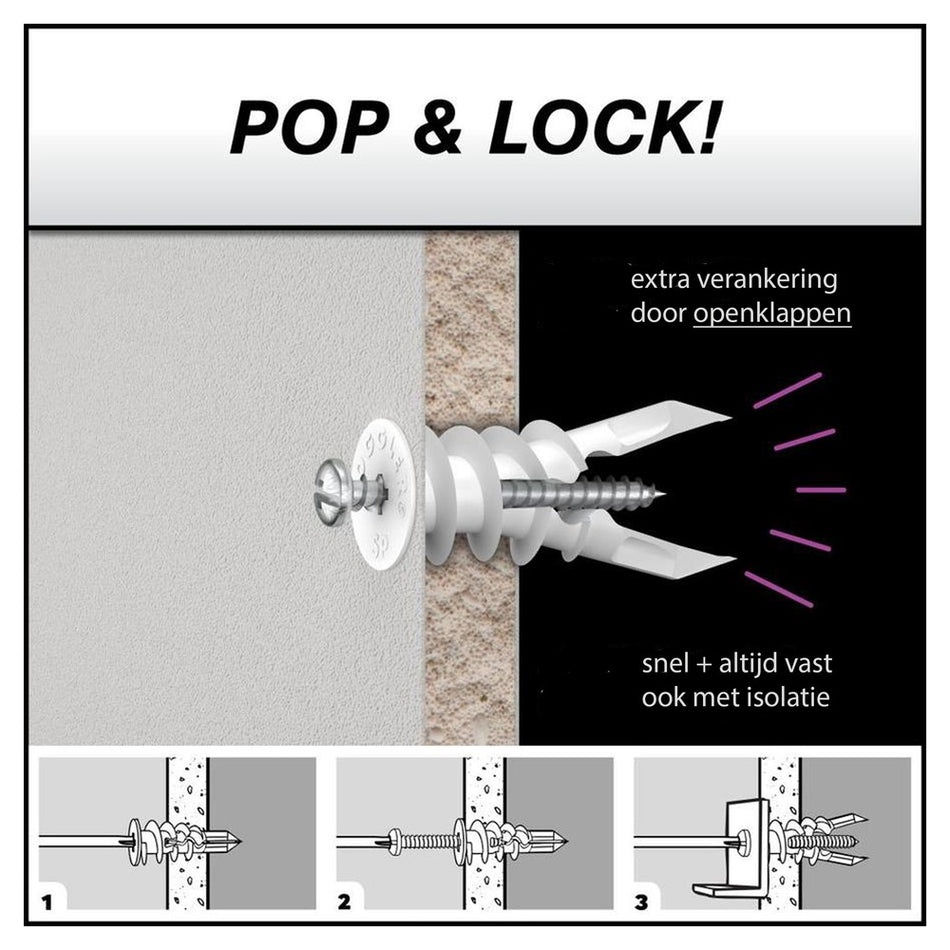 Toggler SP Gipsplaatplug Plaatdikte 9,5-15mm 40st-708113