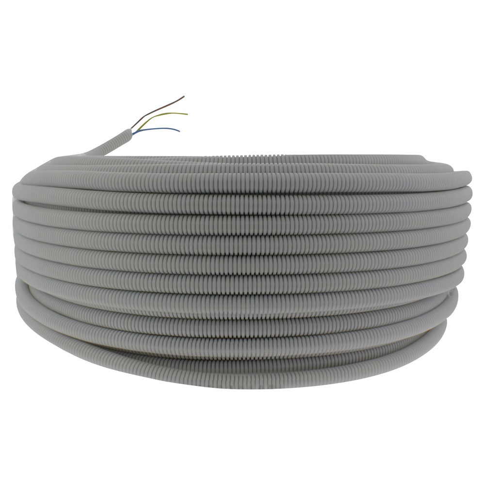 Q-Link Installatiebuis flexiplus slagvast 5/8 3x2.5mm2 grijs 100m-708764