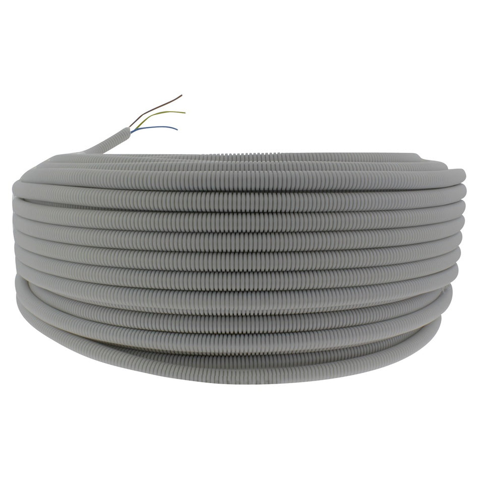 Q-Link Installatiebuis flexiplus slagvast 5/8 3x2.5mm2 grijs 100m-708764