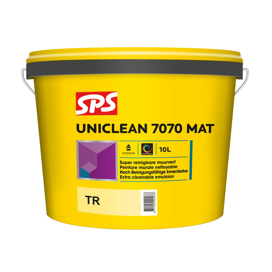 SPS Muurverf Uniclean 7070 Mat Mengbasis TR 10L-711130