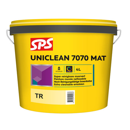 SPS Muurverf Uniclean 7070 Mat Mengbasis TR 4L-711131
