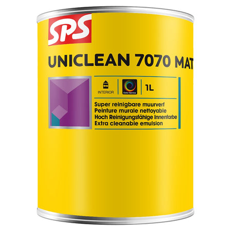 SPS Muurverf Uniclean 7070 Mat Mengbasis TR 1L-711132