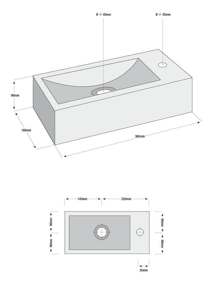 L'Aqua Fontein Kaja Keramiek Wit 36x18x9cm-716966