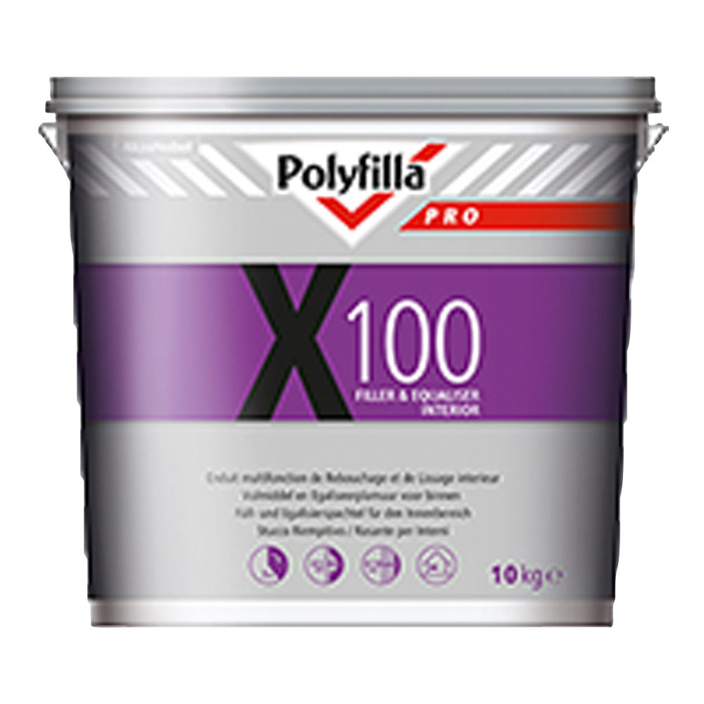 Polyfilla Vul- En Egaliseermiddel Pro X100 Wit 10kg-717366