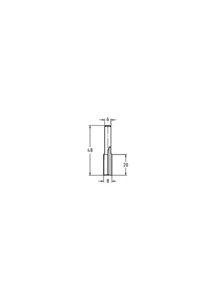 JSO-TR Groeffrees HW 8 mm, schacht 6 mm-717543