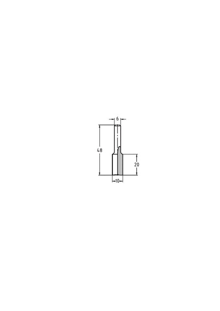 JSO-TR Groeffrees HW 10 mm, schacht 6 mm-717544
