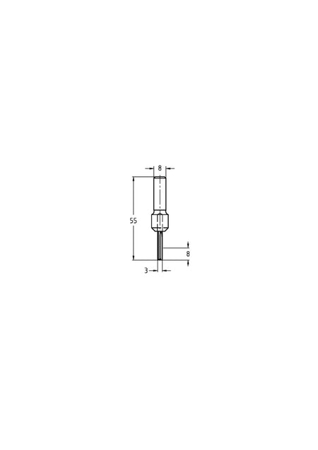 JSO-TR Groeffrees HW 3 mm, schacht 8 mm-717548