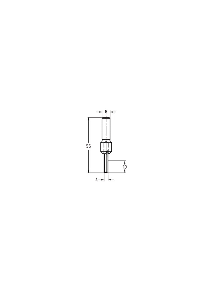 JSO-TR Groeffrees HW 4 mm, schacht 8 mm-717549