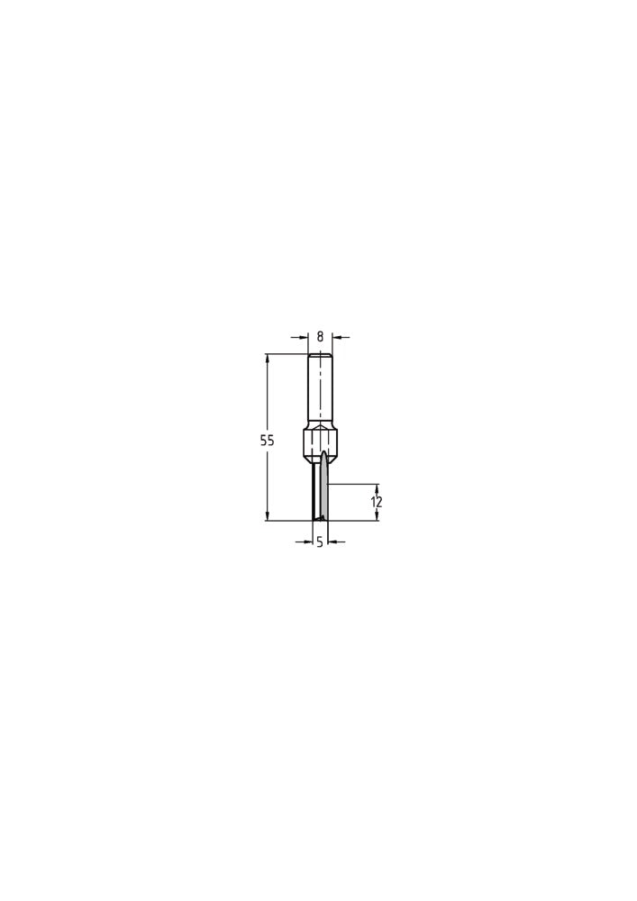 JSO-TR Groeffrees HW 5mm, schacht 8 mm-717550