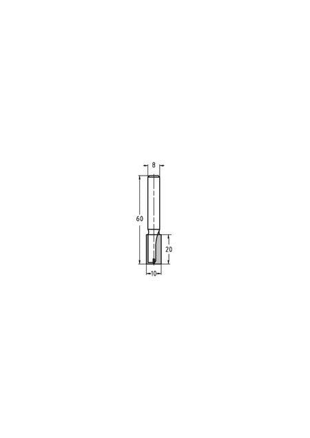 JSO-TR Groeffrees HW 10 mm, schacht 8 mm-717555