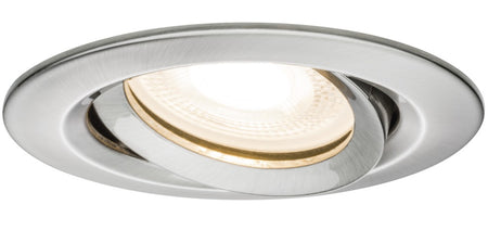 Paulmann Inbouwspot Premium IBL Geborsteld RVS Rond 7W Kantelbaar IP65 3st-717653