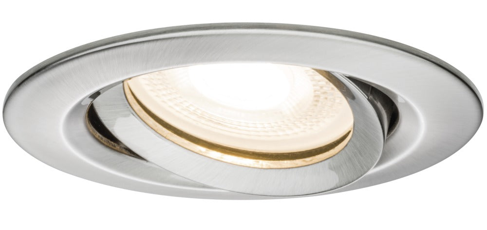 Paulmann Inbouwspot Premium IBL Geborsteld RVS Rond 7W Kantelbaar IP65-717654