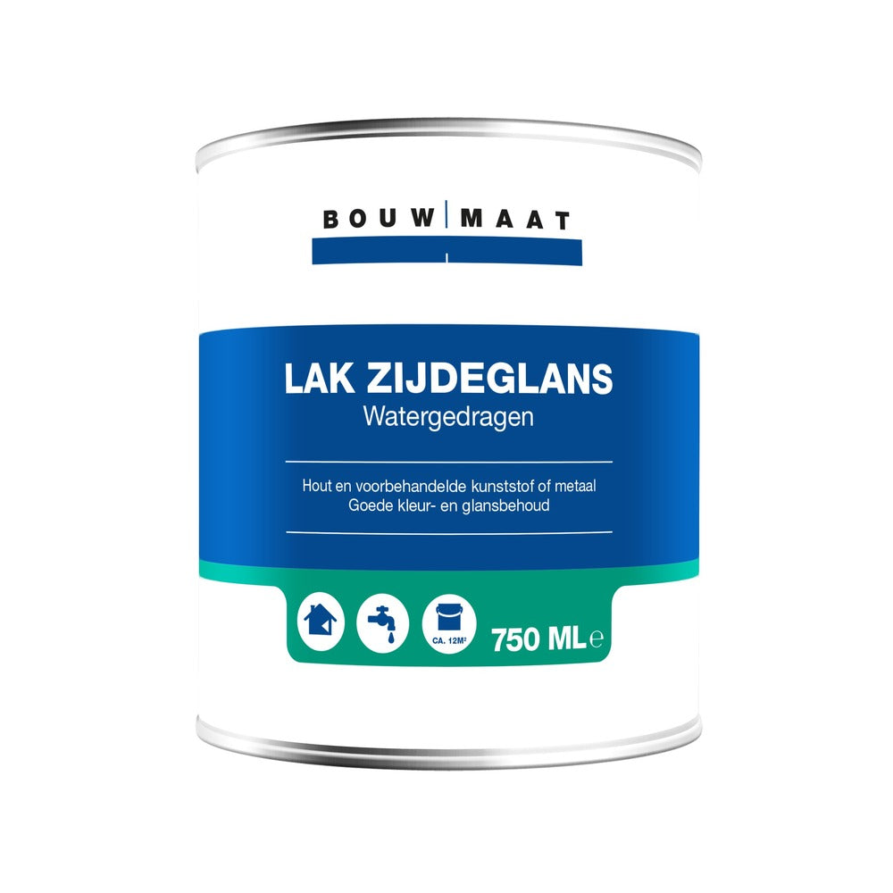 Bouwmaat Zijdeglans Lak Acryl Wit 750ml-718709