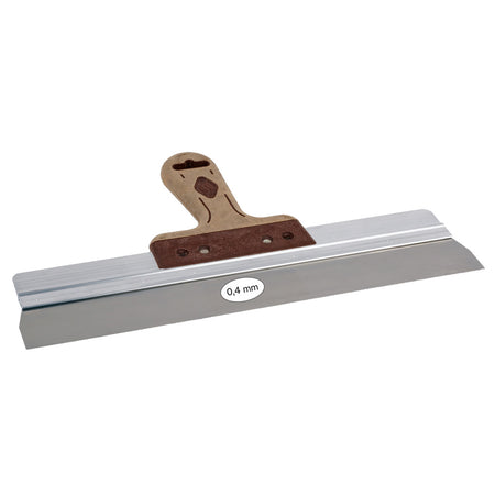 Super Prof Pure Spackmes Aluminium RVS Met lederen-Greep 280mm-725031