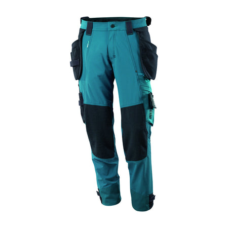 Mascot Werkbroek Advanced Ultimate Stretch Met Spijkerzakken Petrol Blauw-726608