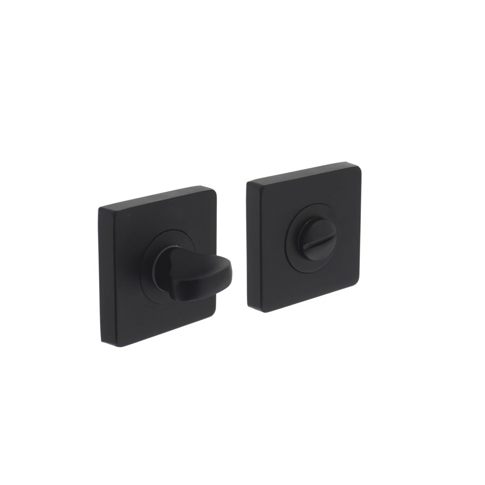Intersteel Rozet Met WC-sluiting 55x55x10mm +8mm Stift +7mm Nokken Vierkant Zwart-727743