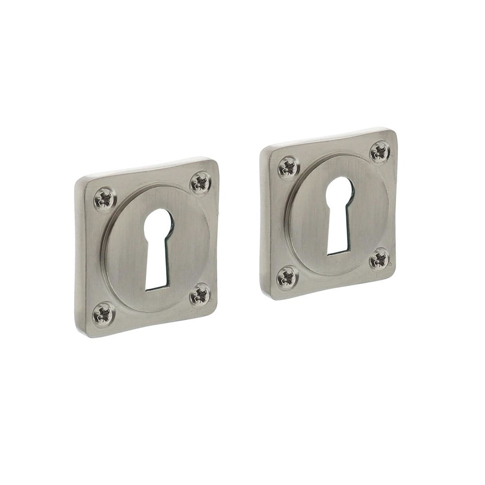 Intersteel Rozet Met Sleutelgat Vierkant Basic Nikkel Mat-727748
