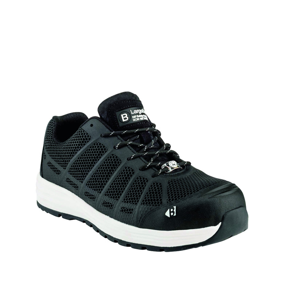 Buckbootz Werksneaker S1P Largobay KEZ Laag Zwart-727879