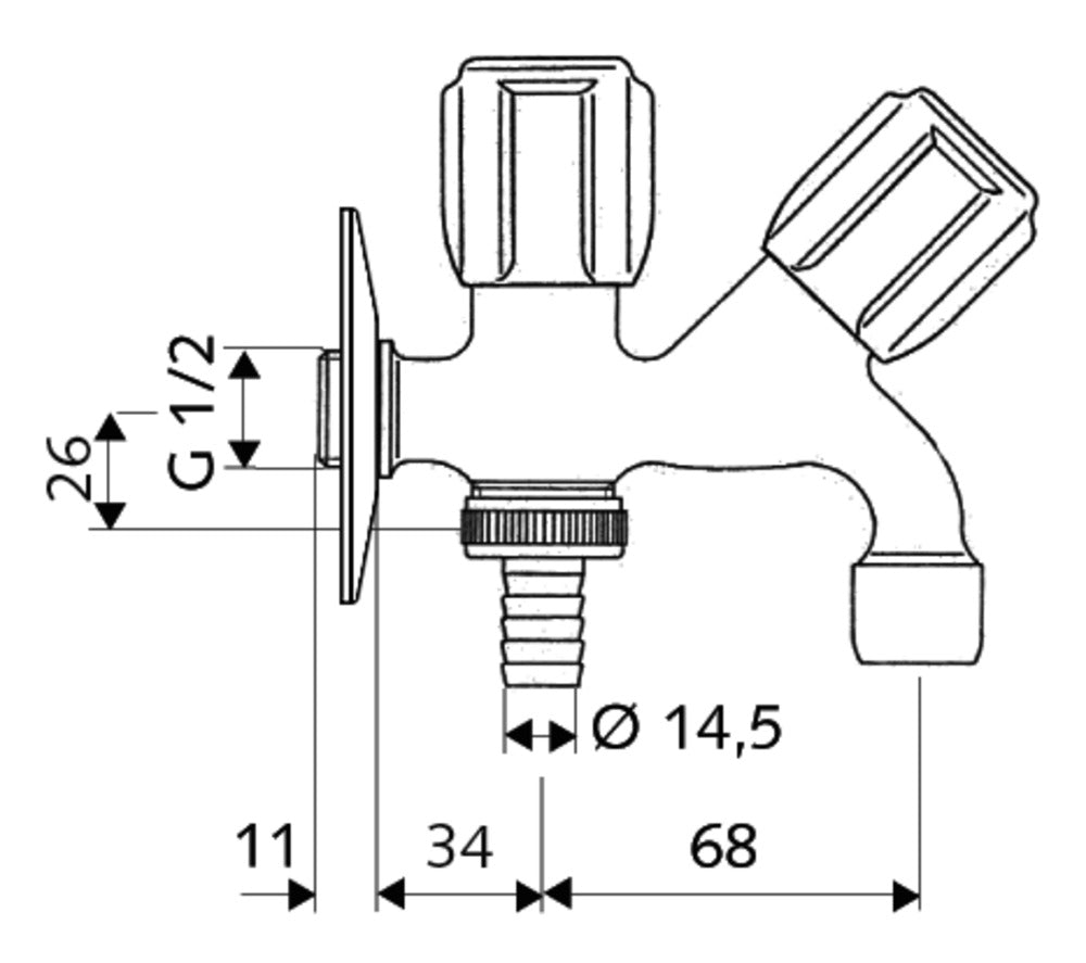 Schell Combinatie dienstkraan Comfort-729279