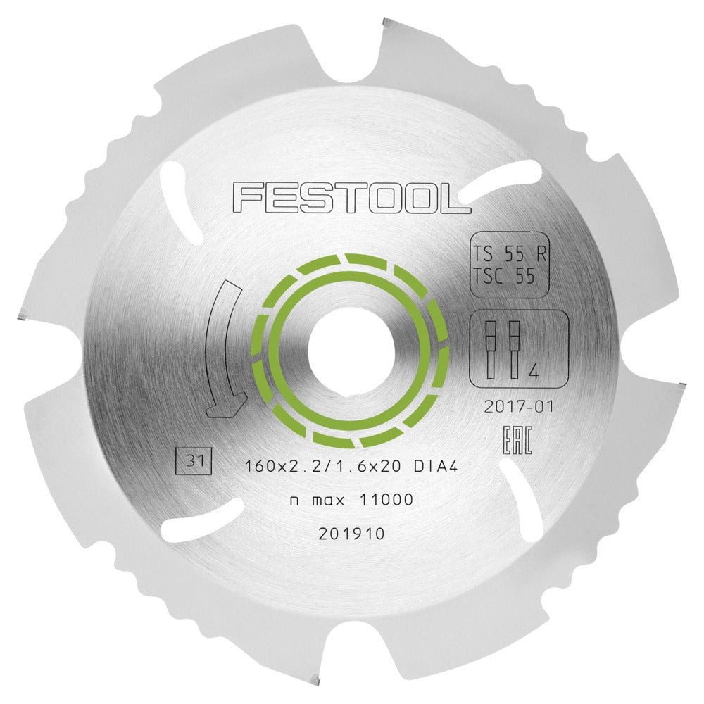 Festool Diamant Cirkelzaagblad DIA4 160x2,2x20mm-729558