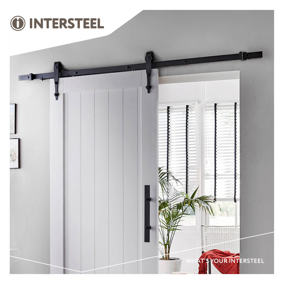 Intersteel schuifdeursysteem classic 200 cm mat zwart 100 kg-730516