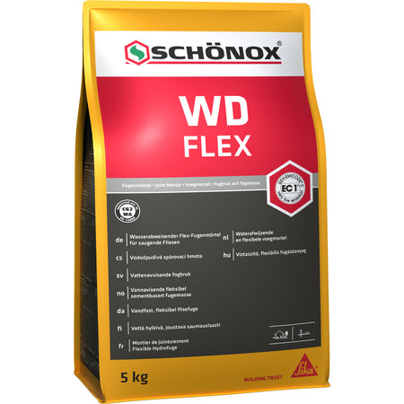 SCHÖNOX WD Flex Voegmortel Donkergrijs Waterafwijzend 5kg-734101