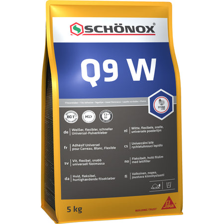 SCHÖNOX Q9 W Universele Poederlijm Wit Sneldrogend 5kg-734114