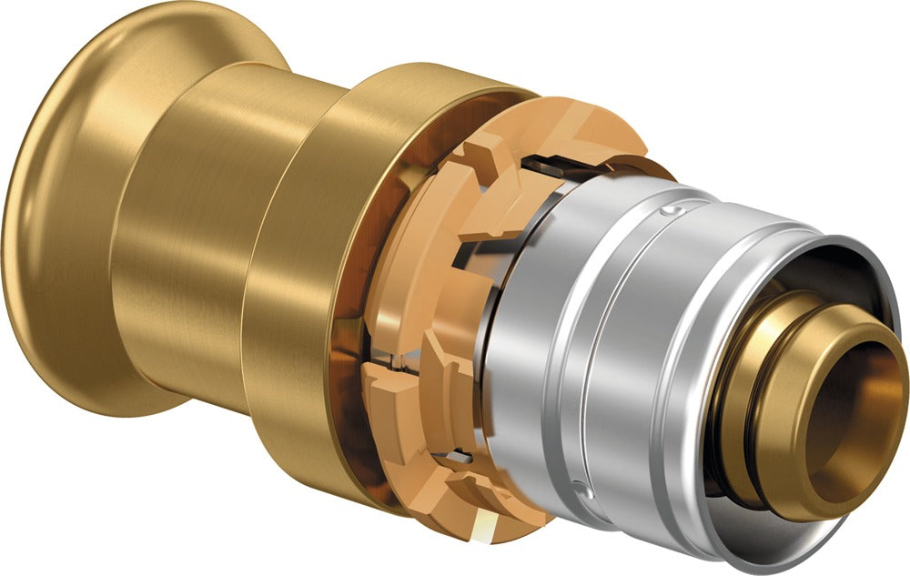 Uponor S-Press Overgangskoppeling edelstaal koper met perscontour M 25-22CU-S ST-739026