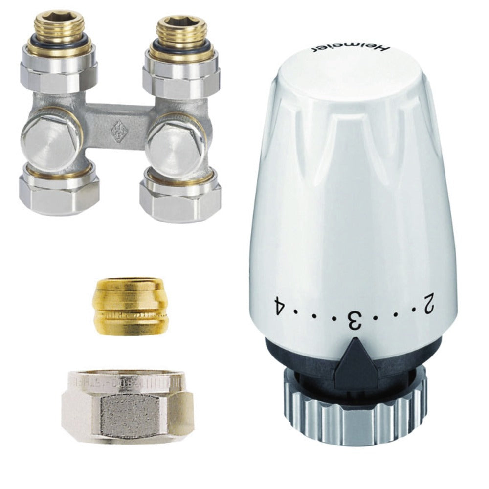 Heimeier Ventielradiatorset Recht Buitendraad 1/2"-739049