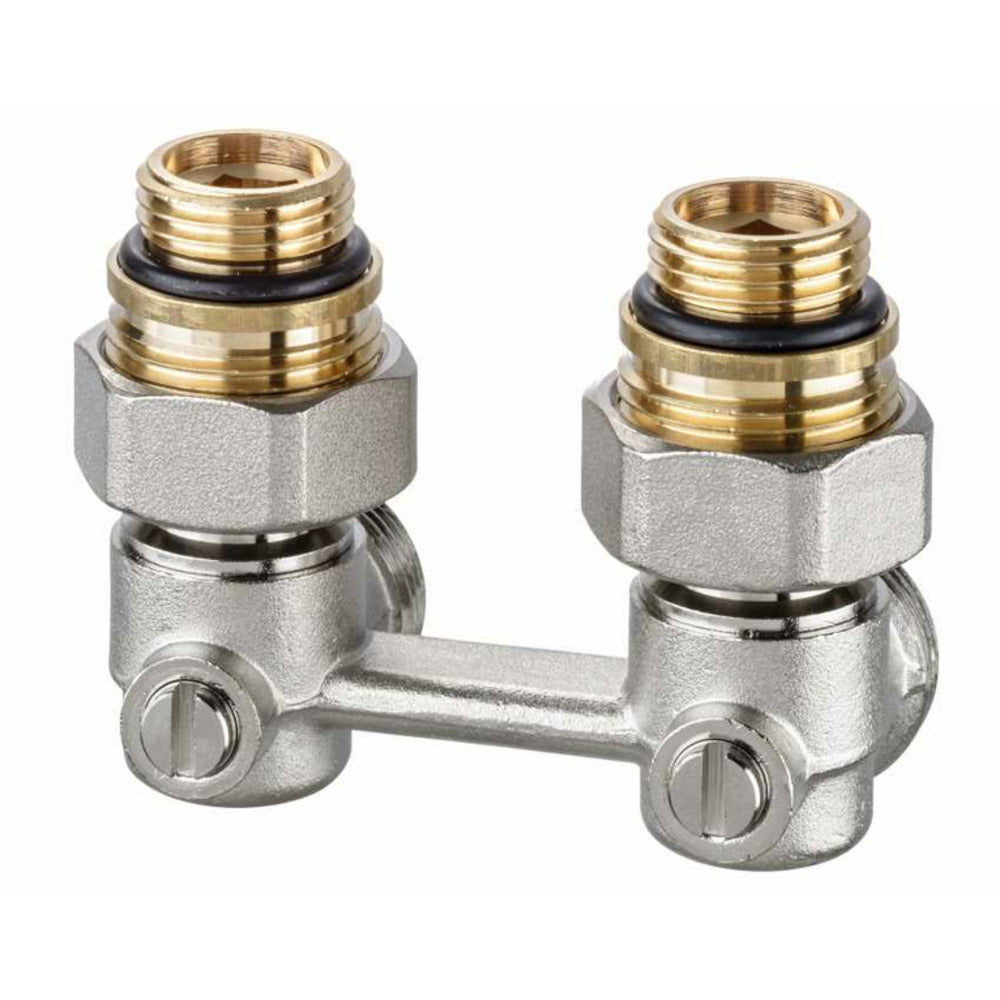Heimeier Radiatorset Haaks Met Thermostatische Radiatorkraan Buitendraad 1/2"-739050