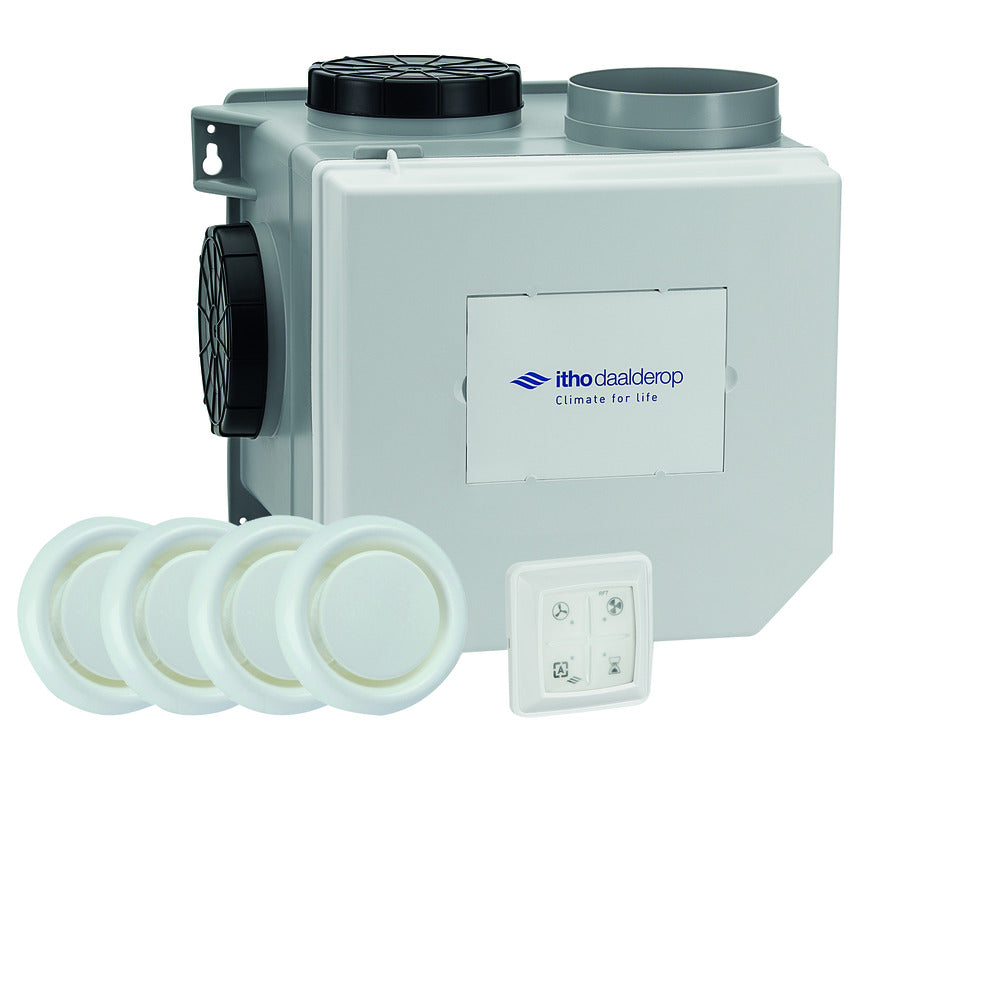 Itho Daalderop Woonhuisventilator Incl RV-Sensor Inside, RFT Autobediening En 4 Ventielen-739815