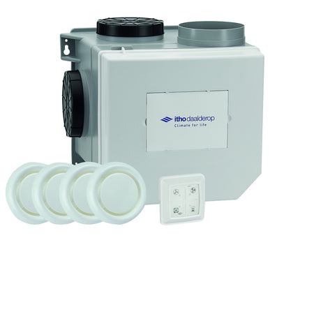 Itho Daalderop Woonhuisventilator Incl RV-Sensor Inside, RFT Autobediening En 4 Ventielen-739815