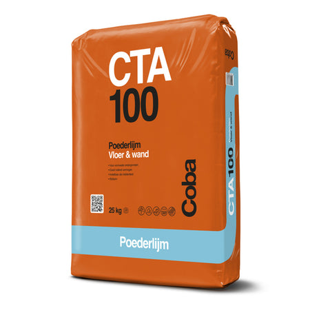 Coba CTA100 Poederlijm Vloer en Wand Grijs 25kg-740434