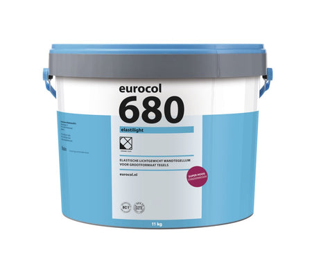 Eurocol 680 Elastilight Tegellijm Wand Lichtgrijs Grootformaat 11kg-742285