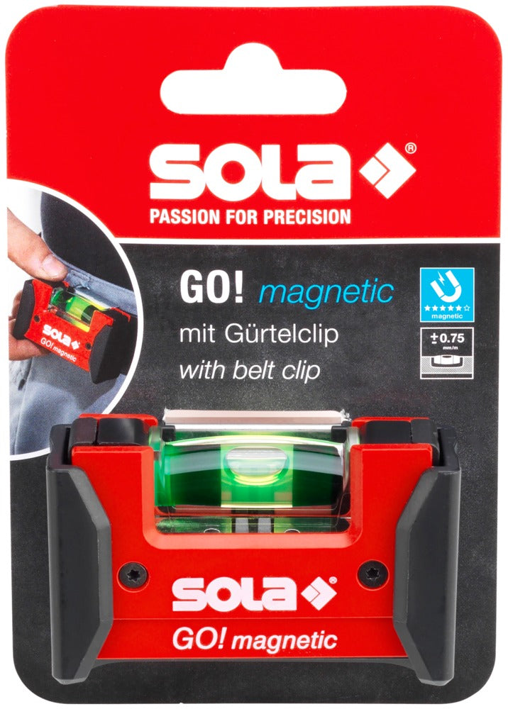 Sola Compacte Waterpas Met Magneet Clip-742290