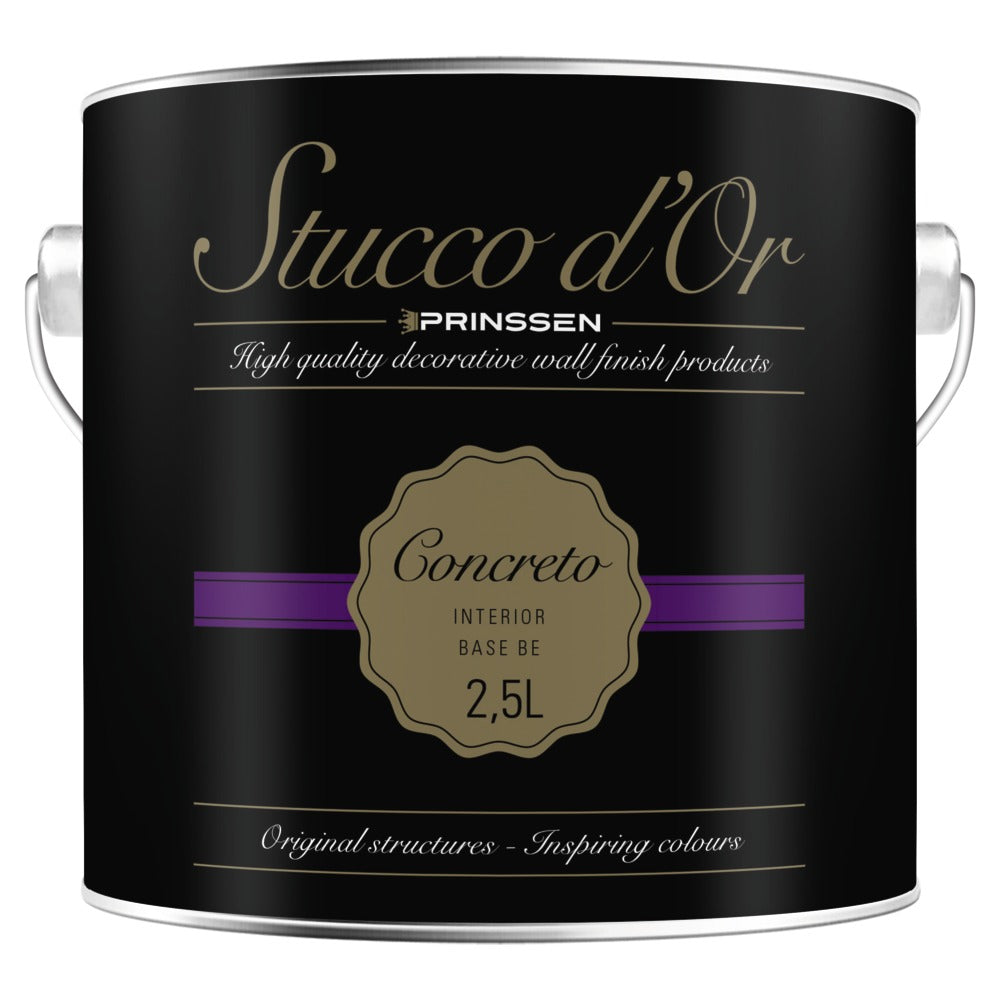 Stucco d'Or Wandafwerking Concreto Binnen Betonlook/Basis BE 2,5L-742497