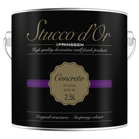 Stucco d'Or Wandafwerking Concreto Binnen Betonlook/Basis BE 2,5L-742497