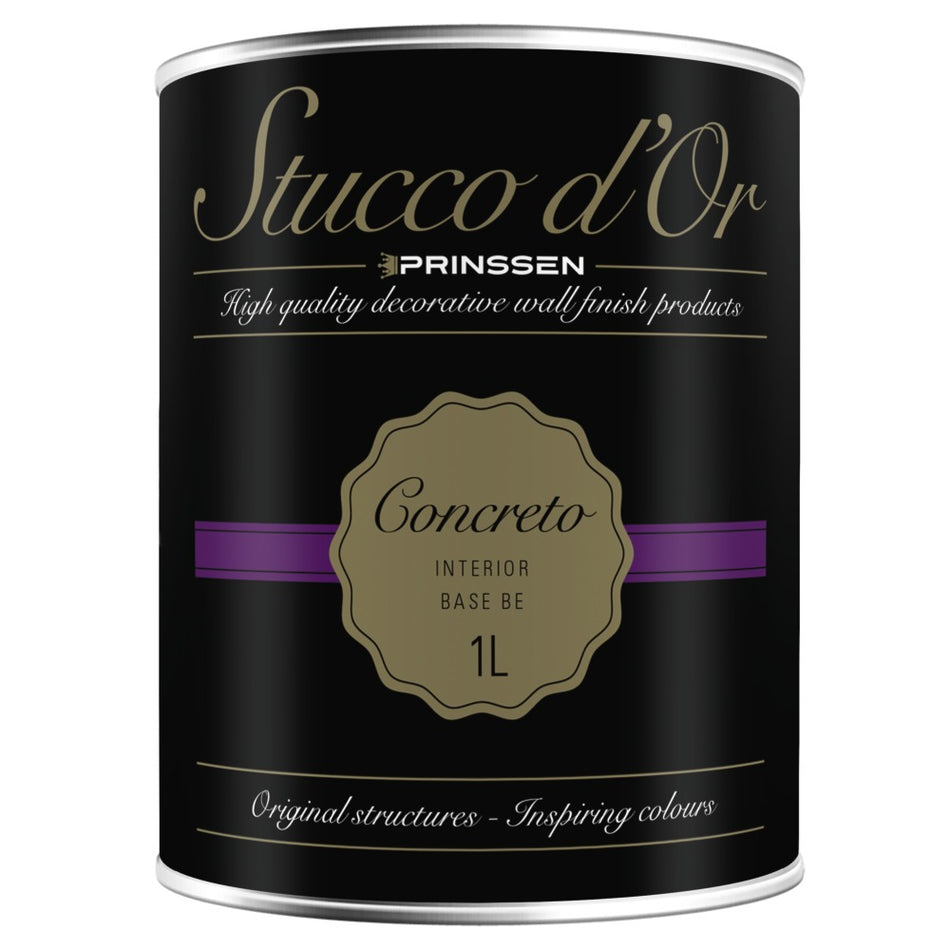 Stucco d'Or Wandafwerking Concreto Binnen Betonlook/Basis BE 1L-742498