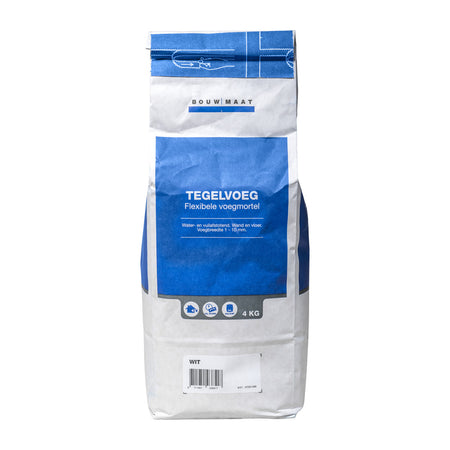 Bouwmaat Voegmortel Wit 4kg-742802