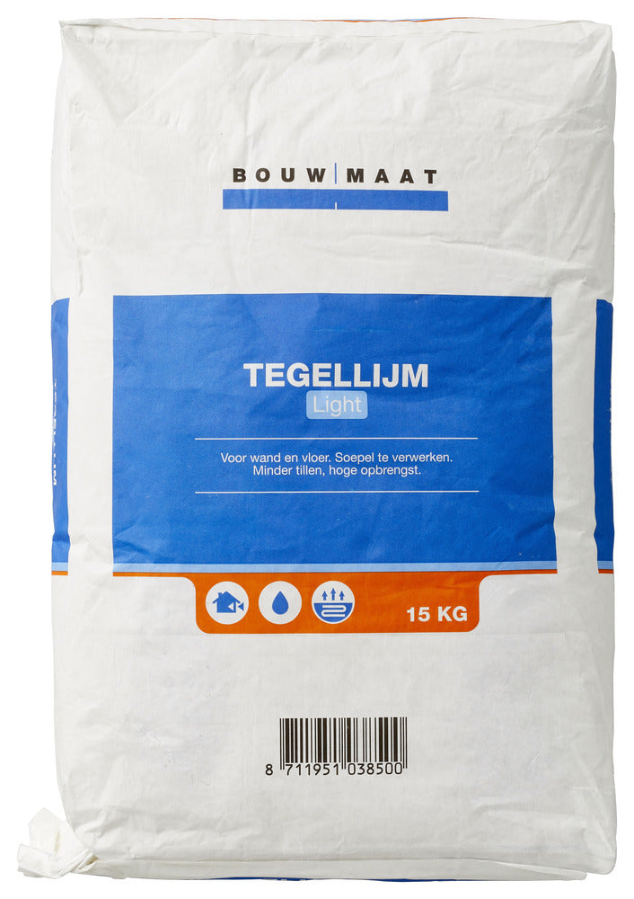 Bouwmaat Poedertegellijm Light 15kg-742807