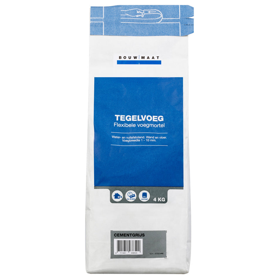 Bouwmaat Voegmortel Cementgrijs 4kg-742809
