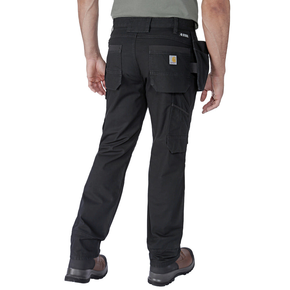 Carhartt Werkbroek Steel Cargo Multipocket Zwart-746121