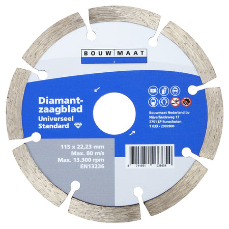 Bouwmaat Universeel Standard Diamantzaagblad 115mm-746595