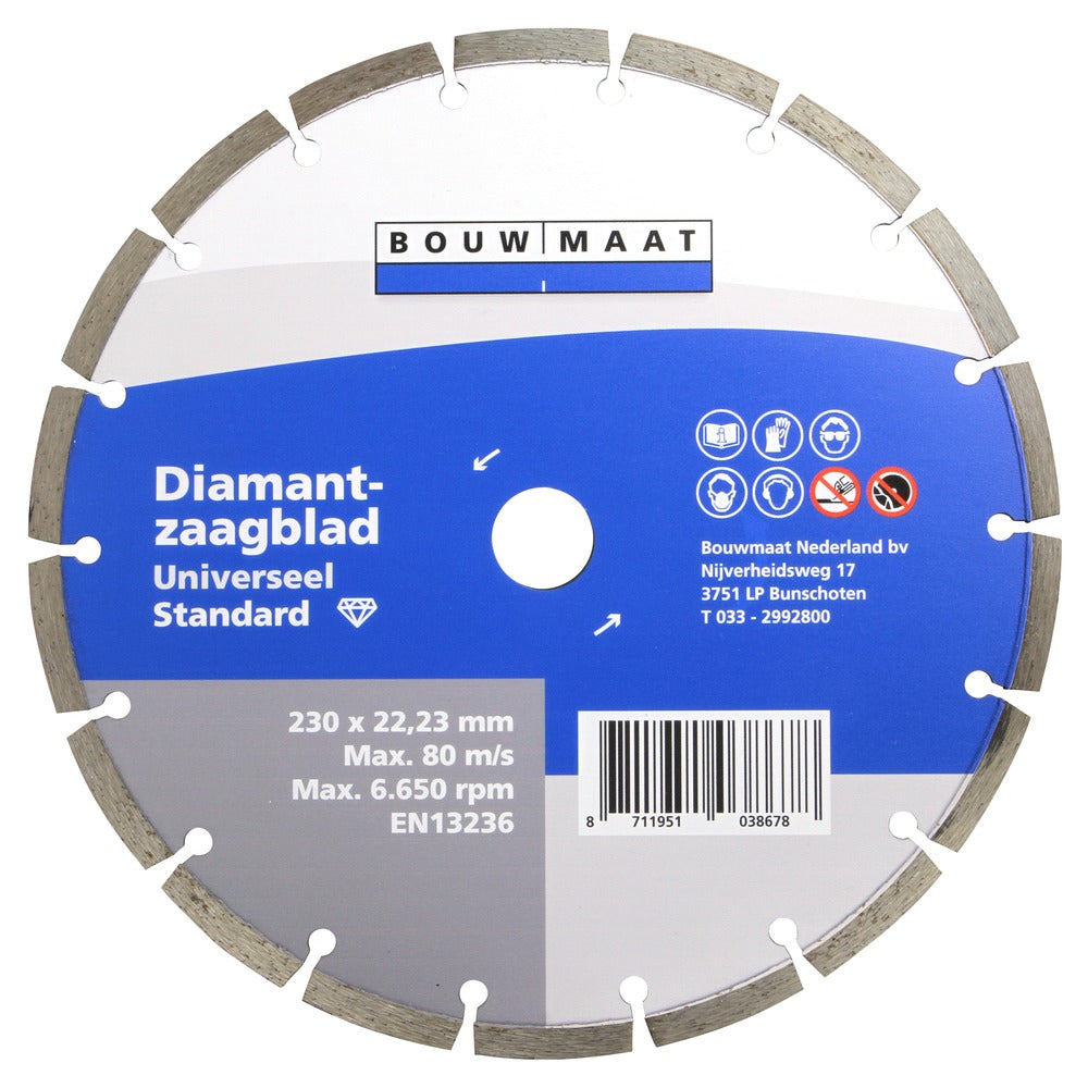 Bouwmaat Universeel Standard Diamantzaagblad 230mm-746596