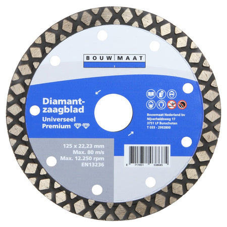 Bouwmaat Universeel Premium Diamantzaagblad 125mm-746597