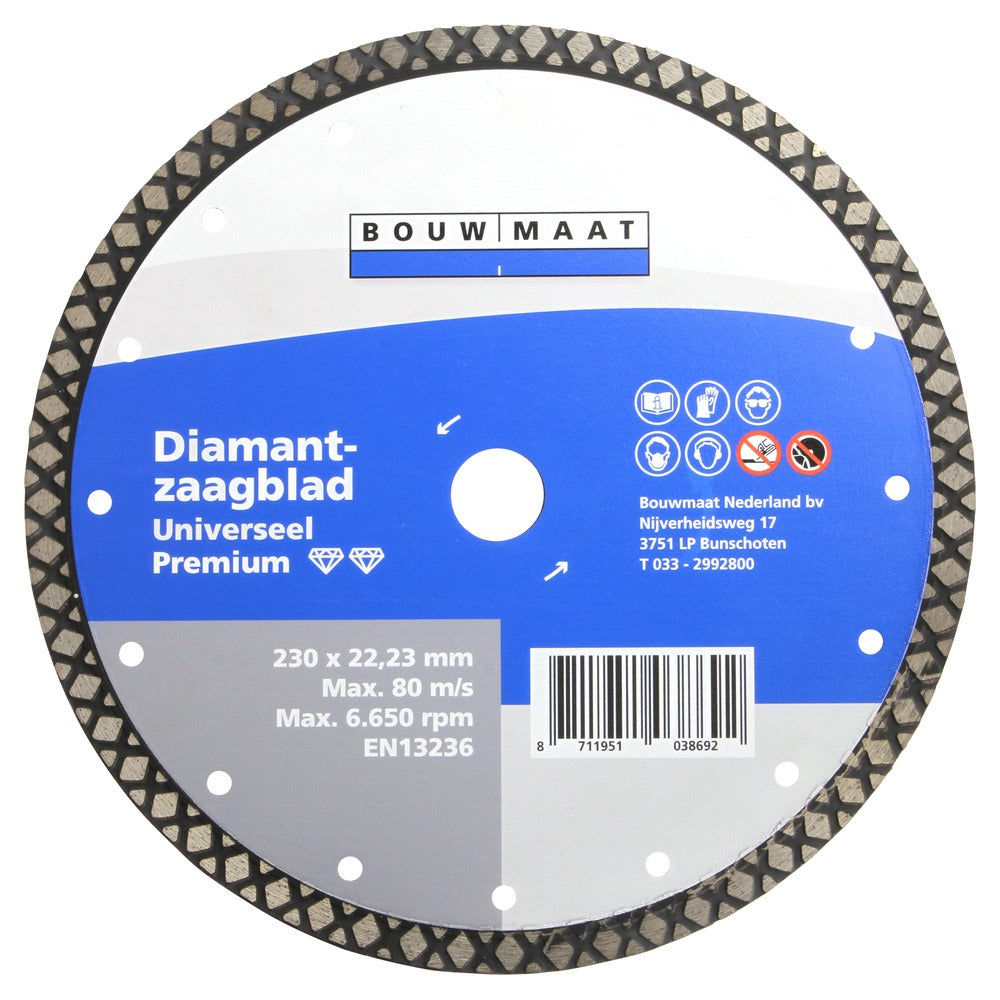 Bouwmaat Universeel Premium Diamantzaagblad 230mm-746598