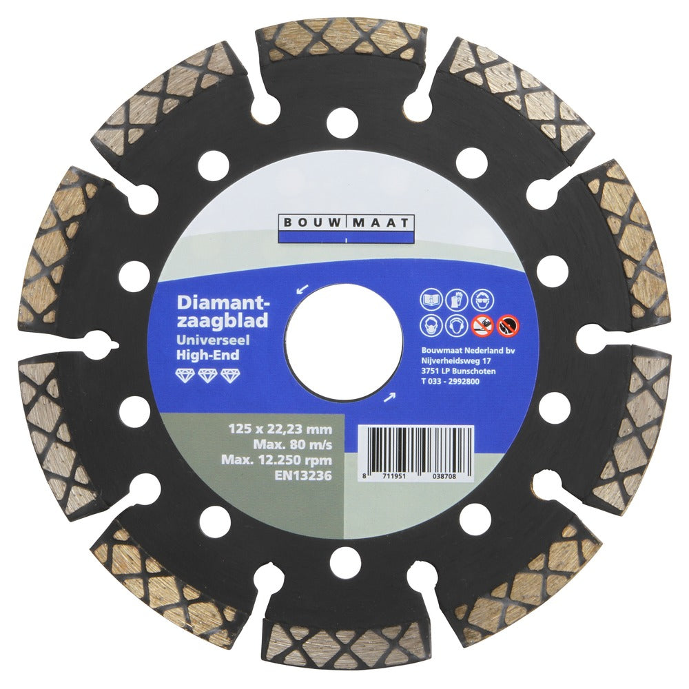 Bouwmaat Universeel High-end Diamantzaag 125mm-746599