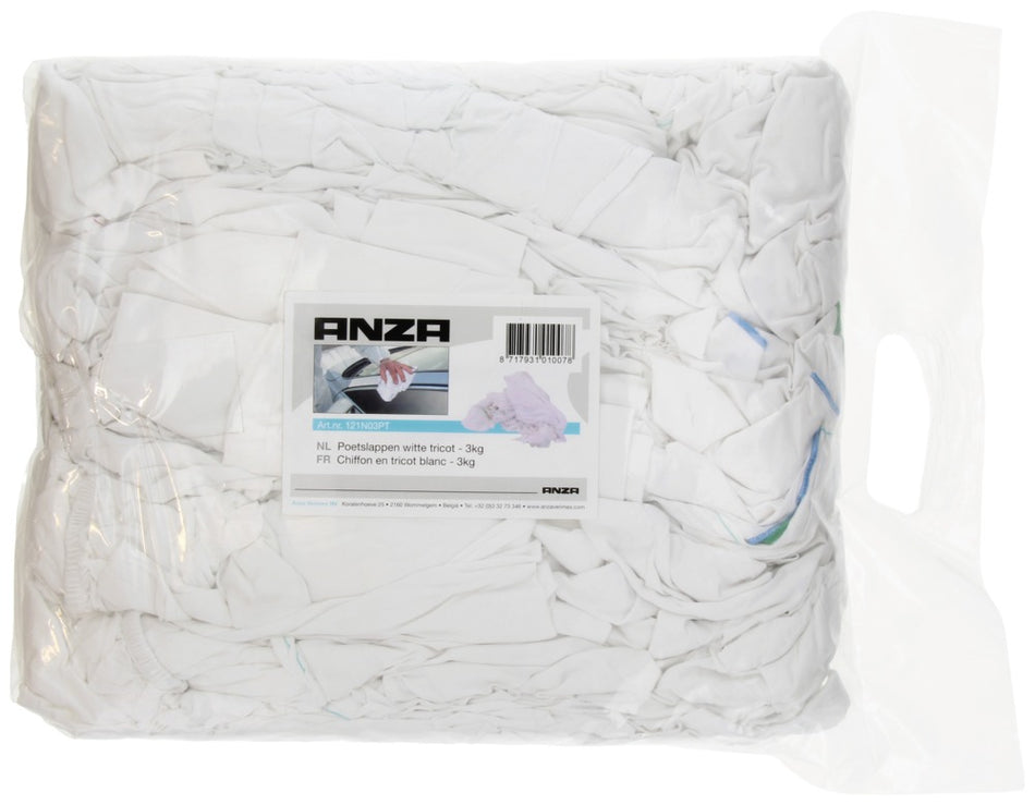 Anza Pro Poetslap Tricot Wit 3kg-746732